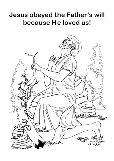 jesus in the garden of gethsemane coloring pages