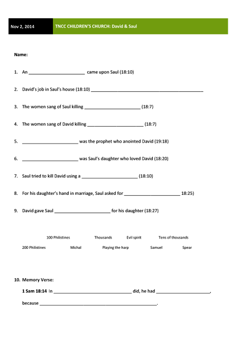 worksheet